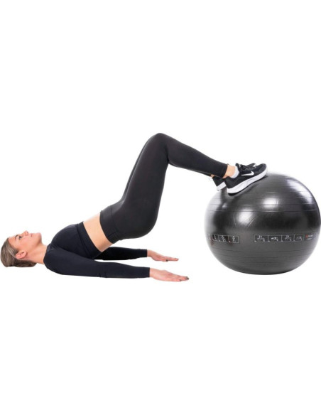 Piłka do ćwiczeń fitness 65cm czarna pure 2 improve