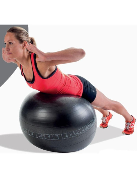 Piłka do ćwiczeń fitness 65cm czarna pure 2 improve