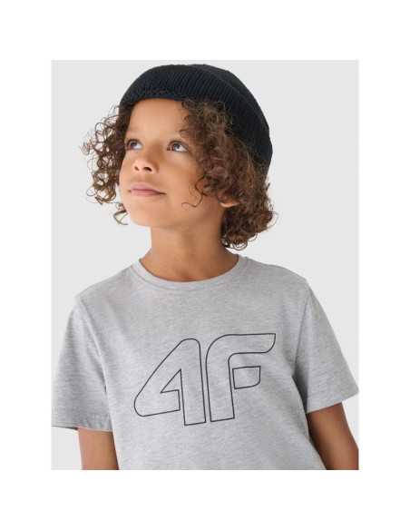 T-shirt z nadrukiem chłopięcy 4f junior 4fjwmm00ttshm1627-27m