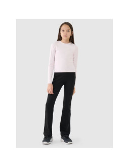 Longsleeve slim gładki dziewczęcy 4f 4fjrss25tlonf505-12s 2