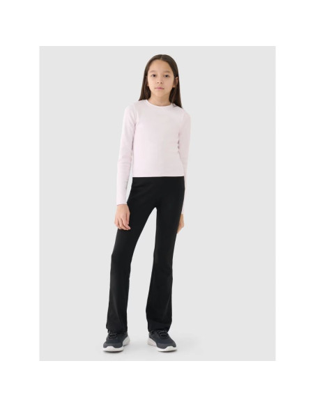 Longsleeve slim gładki dziewczęcy 4f 4fjrss25tlonf505-12s