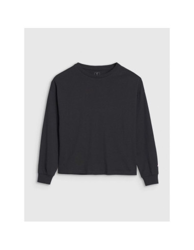 Longsleeve oversize gładki dziewczęcy 4f 4fjwss25tlonf377-20s