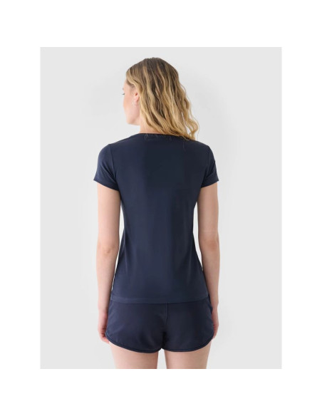 T-shirt slim gładki damski 4f nosh4tsd001b-31s