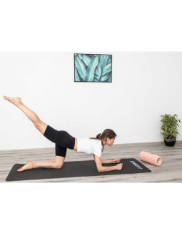 Mata do jogi i fitness tpe antypoślizgowa czarno-szara enero fit 2