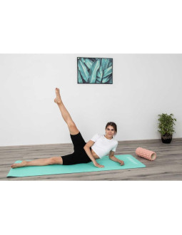 Mata do jogi i fitness tpe antypoślizgowa miętowo-szara enero fit 2