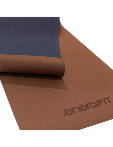 Mata do jogi i fitness tpe antypoślizgowa brązowa enero fit