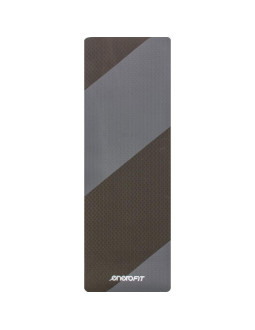 Mata do jogi i fitness tpe antypoślizgowa szaro-czarna enero fit 2