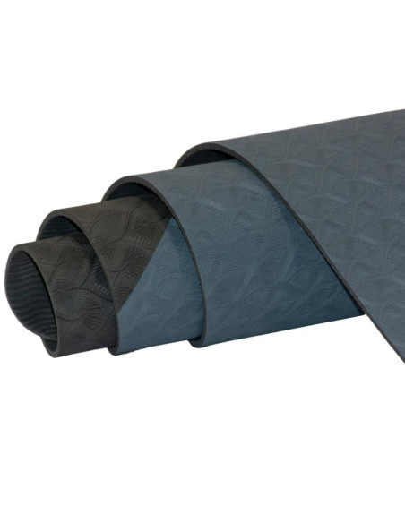 Mata do jogi i fitness tpe antypoślizgowa szaro-czarna enero fit