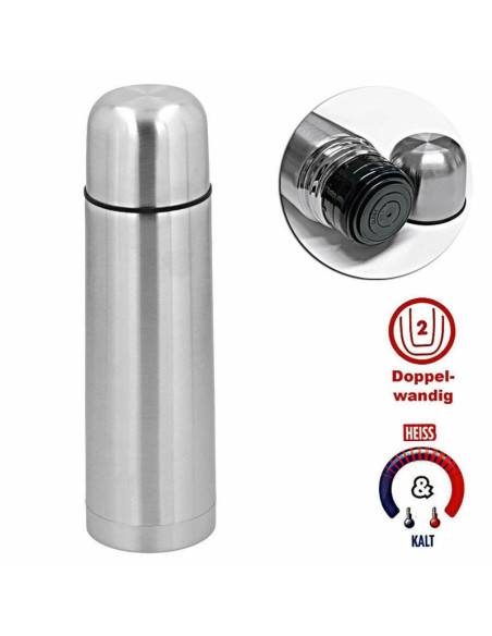 Termos termiczny turystyczny alpina 750ml srebrny