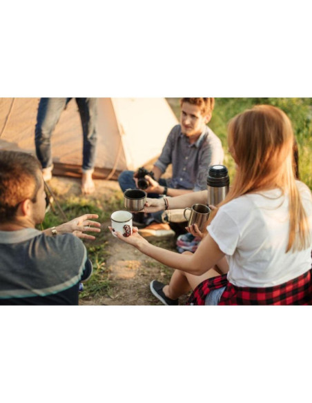 Termos termiczny turystyczny alpina 750ml srebrny