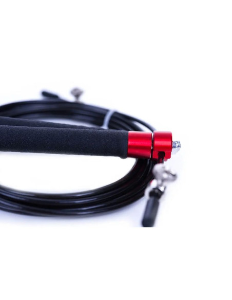 Skakanka aluminiowa z łożyskami, 3-metrowa | czerwona | sk54