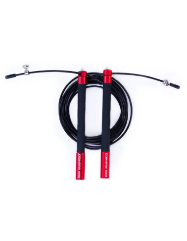 Skakanka aluminiowa z łożyskami, 3-metrowa | czerwona | sk54