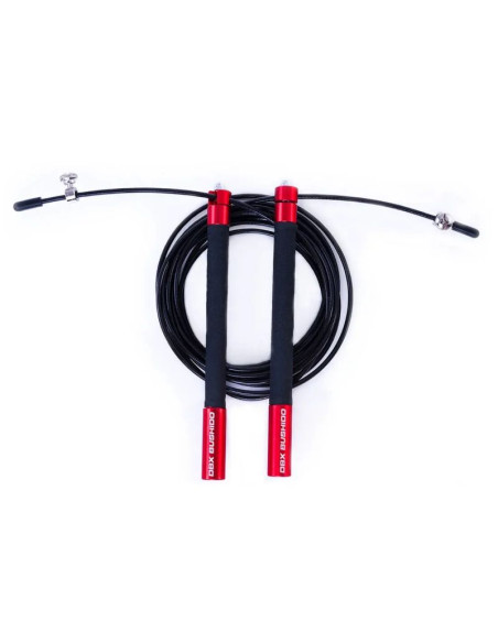 Skakanka aluminiowa z łożyskami, 3-metrowa | czerwona | sk54