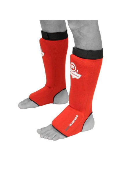 Elastyczne ochraniacze na piszczele m - shinrage red