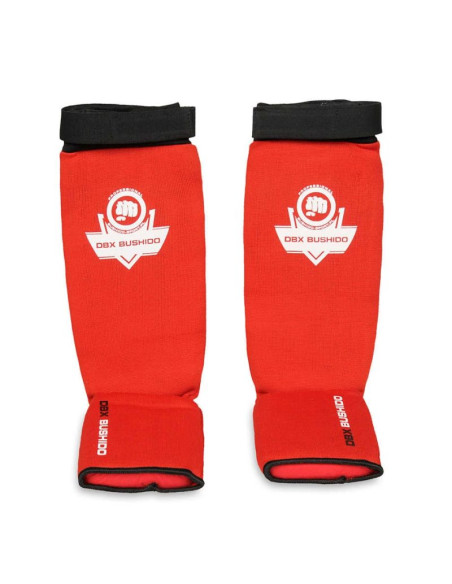 Elastyczne ochraniacze na piszczele m - shinrage red