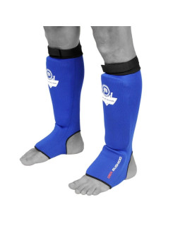 Elastyczne ochraniacze na piszczele m - shinrage blue