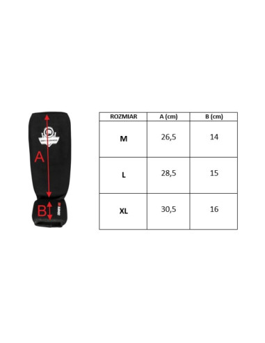 Elastyczne ochraniacze na piszczele m - shinrage blue