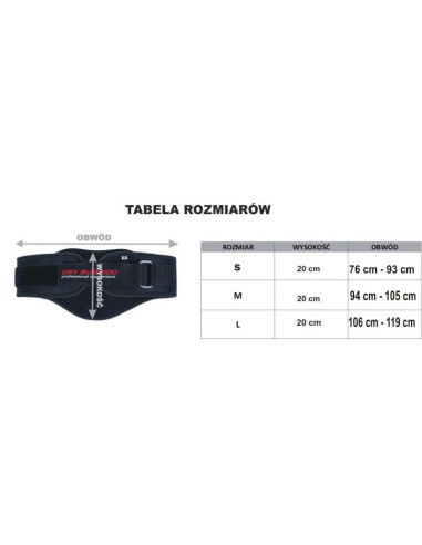 Pas kulturystyczny, do ćwiczeń  - dbx bushido - m- model arw-718