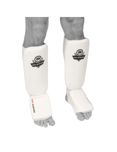 Elastyczne ochraniacze na piszczele m - shinrage white