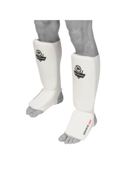 Elastyczne ochraniacze na piszczele m - shinrage white