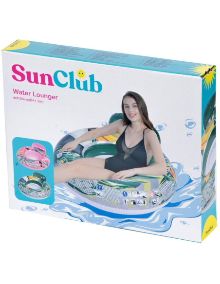 Dmuchany leżak fotel wodny 106cm 35005 - zielony