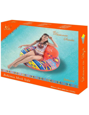 Dmuchany leżak fotel wodny boho 93x40cm 33115