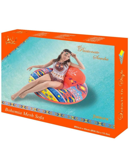 Dmuchany leżak fotel wodny boho 93x40cm 33115