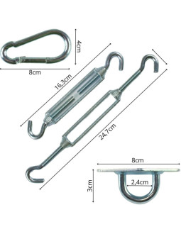 Uchwyt montażowy do żagla przeciwsłonecznego 2