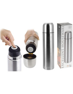 Termos turystyczny 1000ml srebrny