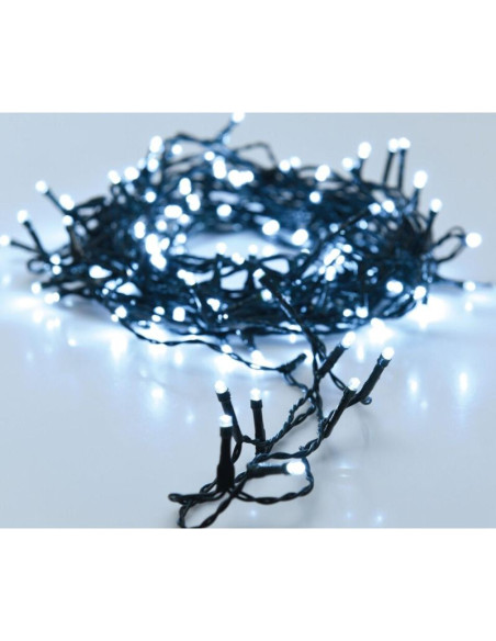 Lampki choinkowe łańcuch świetlny 240 led timer zimny biały