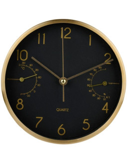 Zegar ścienny lub stolikowy 15x4cm articasa czarny
