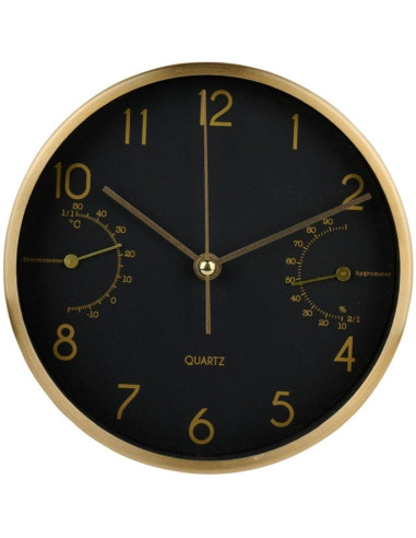 Zegar ścienny lub stolikowy 15x4cm articasa czarny