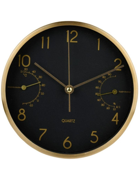 Zegar ścienny lub stolikowy 15x4cm articasa czarny