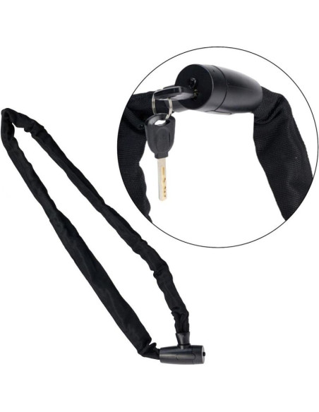 Zapięcie rowerowe łańcuch na zamek dł.120cm xqmax