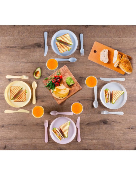 Zestaw naczyń turystyczno piknikowych 21 elementów alpina