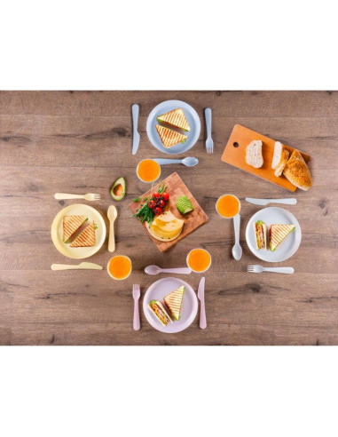 Zestaw naczyń turystyczno piknikowych 21 elementów alpina