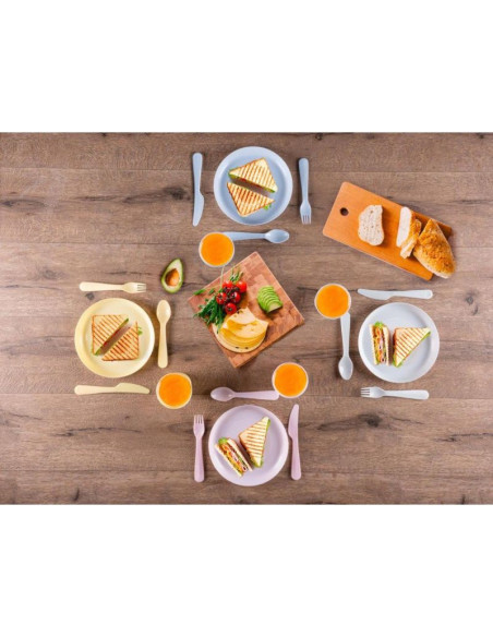 Zestaw naczyń turystyczno piknikowych 21 elementów alpina