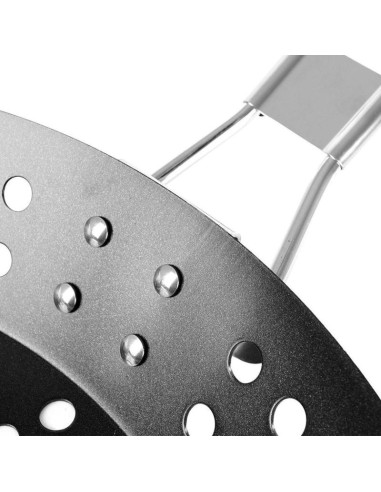 Patelnia do grilowania ze składanym uchwytem non stick czarna