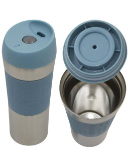 Kubek termiczny turystyczny excellent houseware 350ml niebieski 2