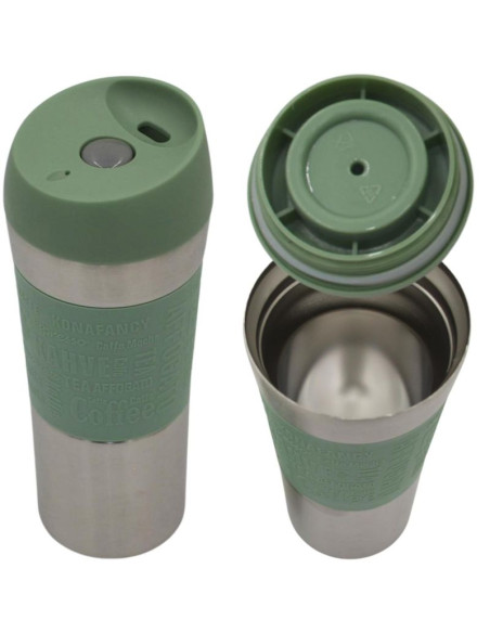 Kubek termiczny turystyczny excellent houseware 350l zielony