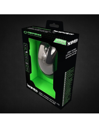 Esperanza mysz przewod. 7d dla graczy hesperis usb-c egm303