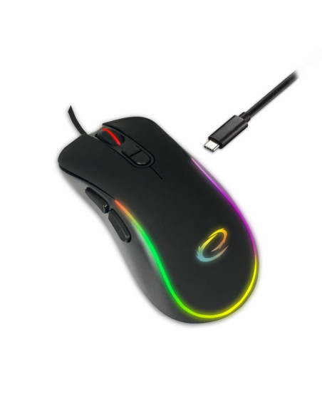 Esperanza mysz przewod. 7d dla graczy hesperis usb-c egm303