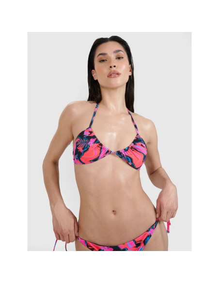 Góra od bikini halter damska 4f 4fwss25ubktf075-54a