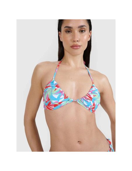 Góra od bikini halter damska 4f 4fwss25ubktf075-90a