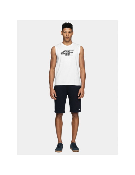 Koszulka męska bez rękawów 4f 4fwss25tslem287-10s