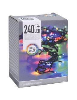 Lampki choinkowe łańcuch świetlny 240 led multikolor