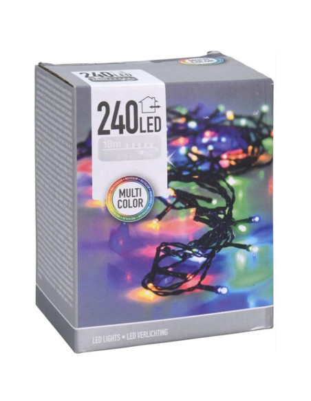 Lampki choinkowe łańcuch świetlny 240 led multikolor