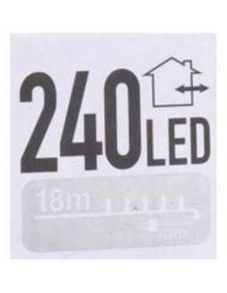 Lampki choinkowe łańcuch świetlny 240 led multikolor 2