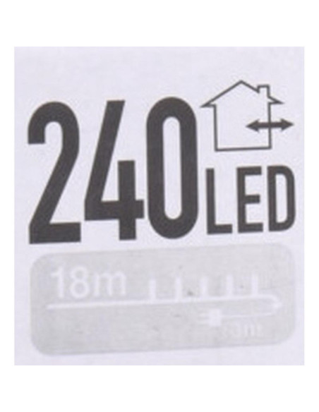 Lampki choinkowe łańcuch świetlny 240 led multikolor