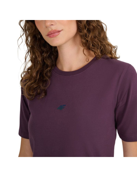 Koszulka damska 4f f2971 ciemny fiolet 4fwaw25ttshf2971 50s